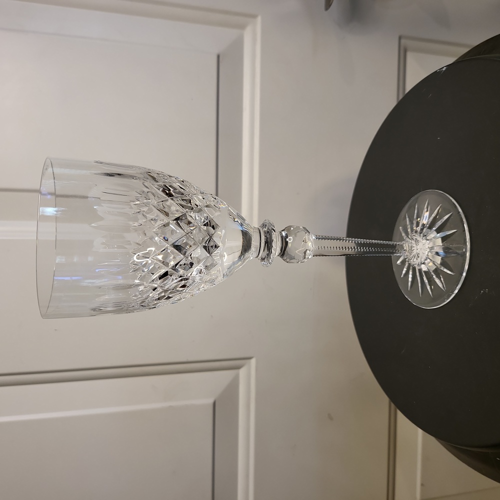 Large MILLER ROGASKA QUEEN Cut Lead Crystal White Wine Glass
